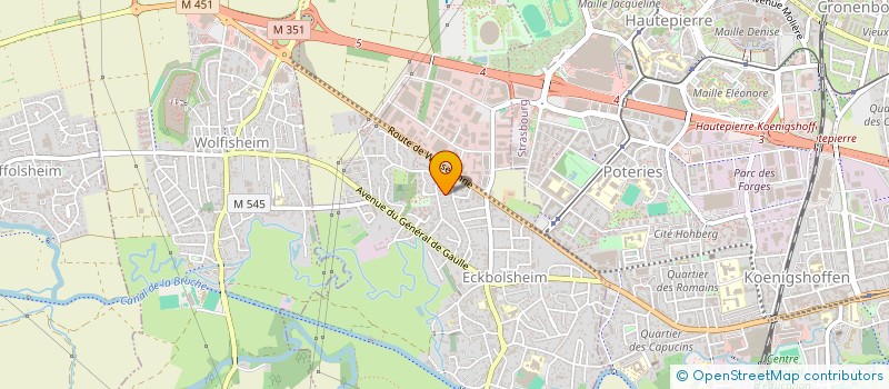 localisation de l'entreprise CERCLE D'ESCRIME D'ECKBOLSHEIM  ECKBOLSHEIM