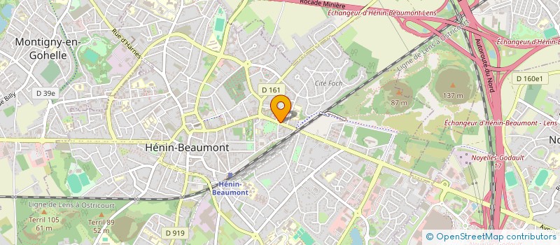 localisation de l'entreprise CERCLE D ESCRIME D HENIN BEAUMONT à HENIN-BEAUMONT