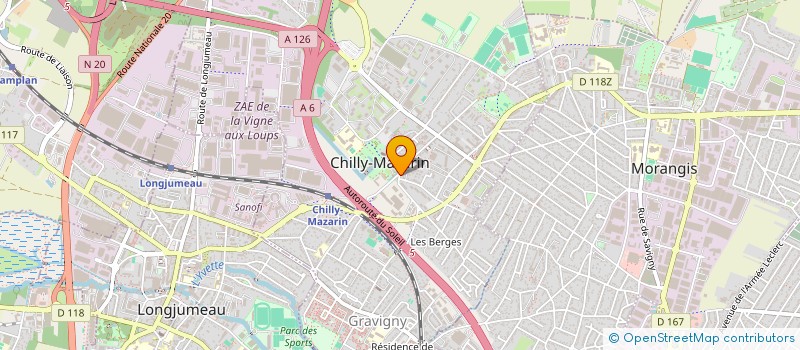 localisation de l'entreprise CERCLE D ESCRIME DE CHILLY MAZARIN SUR MORANGIS à CHILLY-MAZARIN