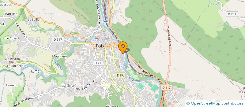 localisation de l'entreprise CERCLE D ESCRIME DE FOIX à FOIX
