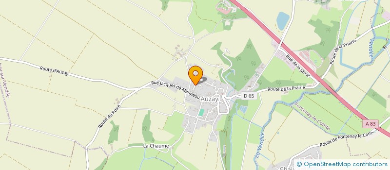 localisation de l'entreprise CERCLE D'ESCRIME DE FONTENAY  AUCHAY-SUR-VENDEE