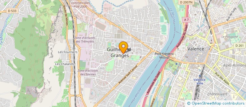 localisation de l'entreprise CERCLE D'ESCRIME DE GUILHERAND GRANGES à GUILHERAND-GRANGES