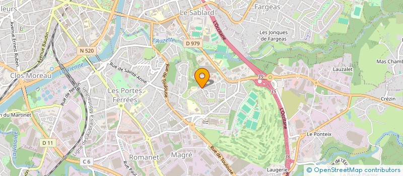 localisation de l'entreprise CERCLE D'ESCRIME DE LIMOGES 87 à LIMOGES