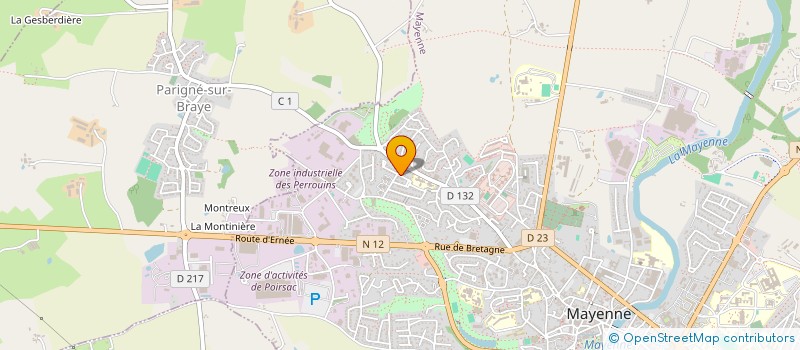 localisation de l'entreprise CERCLE D'ESCRIME DE MAYENNE  MAYENNE