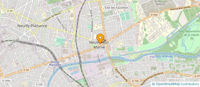 localisation de l'entreprise CERCLE D ESCRIME DE NEUILLY à NEUILLY-SUR-MARNE