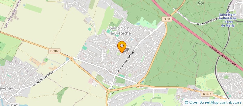 localisation de l'entreprise CERCLE D'ESCRIME DE SAINT-NOM-LA-BRETECHE  SAINT-NOM-LA-BRETECHE