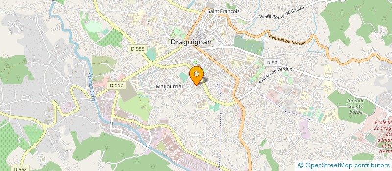 localisation de l'entreprise CERCLE D'ESCRIME DRACENOIS à DRAGUIGNAN