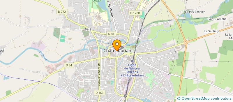 localisation de l'entreprise CERCLE D'ESCRIME DU PAYS DE LA MEE  CHATEAUBRIANT