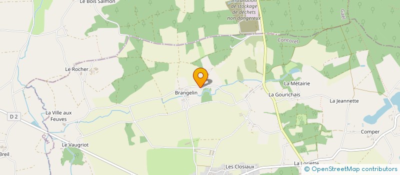 localisation de l'entreprise CERCLE D'ESCRIME DU PAYS DE PLOERMEL  CONCORET