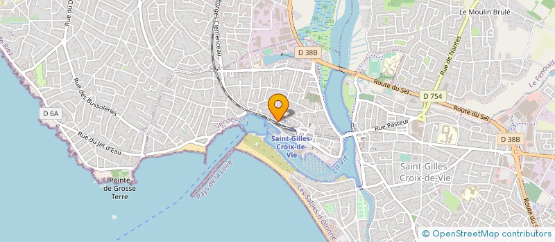 localisation de l'entreprise CERCLE D ESCRIME ET D EDUCATION PHYSIQUE à SAINT-GILLES-CROIX-DE-VIE