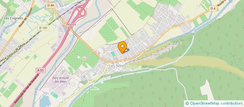 localisation de l'entreprise CERCLE D'ESCRIME MEEN à LES MEES