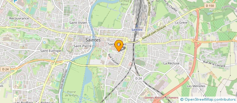 localisation de l'entreprise CERCLE D'ESCRIME SAINTAIS  SAINTES