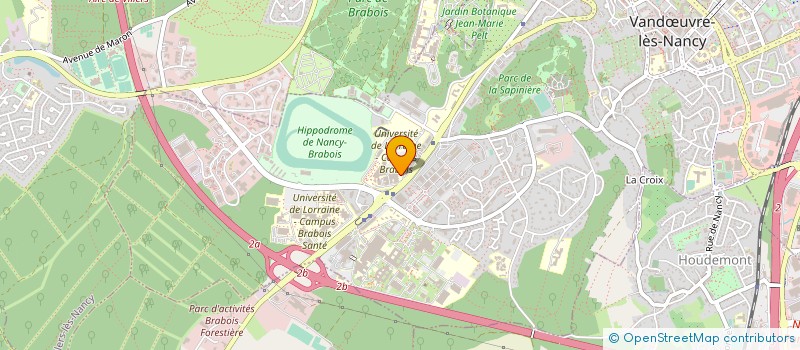 localisation de l'entreprise CERCLE D ETUDE CANCER à VANDŒUVRE-LES-NANCY