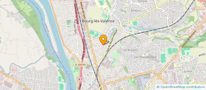 localisation de l'entreprise CERCLE D'ETUDE DES SCIENCES DE LA NATURE à BOURG-LES-VALENCE