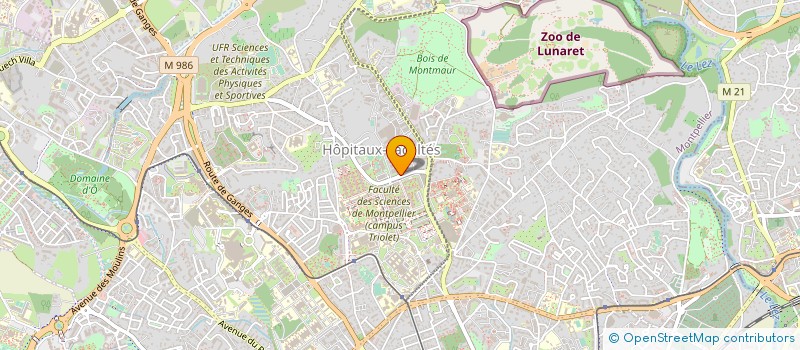 localisation de l'entreprise CERCLE D'ETUDE ET DE RECHERCHE EN CHIMIE à MONTPELLIER