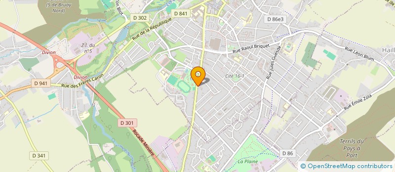 localisation de l'entreprise CERCLE D'ETUDE ET DE RECHERCHES CULTURELLES (CERC)  BRUAY-LA-BUISSIERE