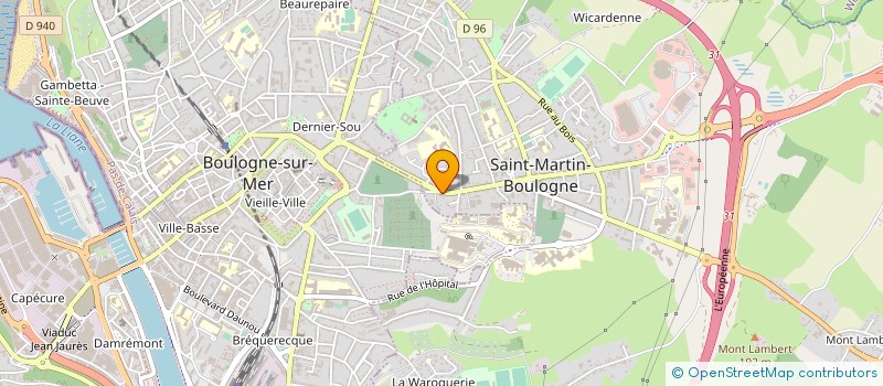 localisation de l'entreprise CERCLE D'ETUDES EN PAYS BOULONNAIS à SAINT-MARTIN-BOULOGNE