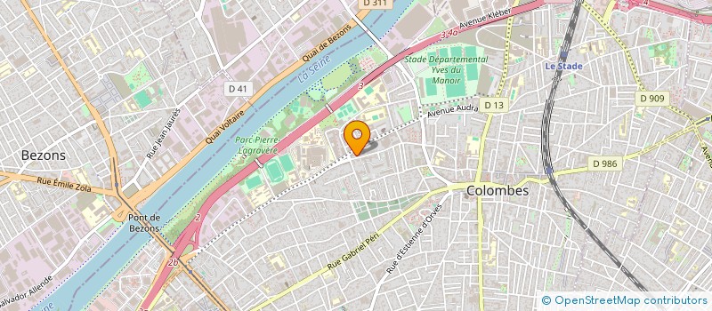 localisation de l'entreprise CERCLE D'ETUDES ET D'INITIATION CIVIQUES à COLOMBES