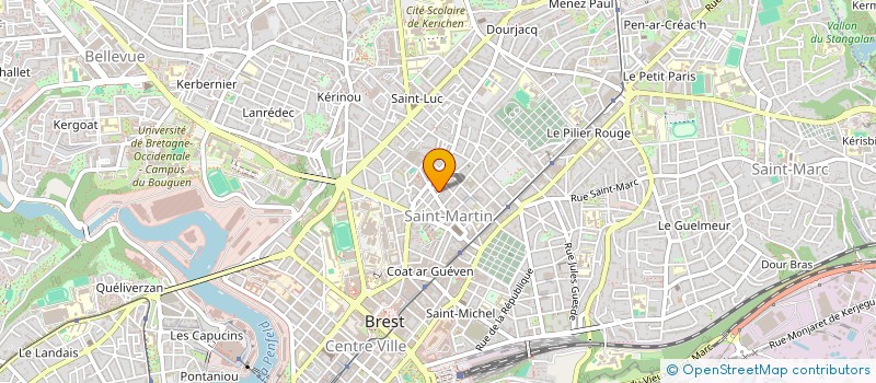 localisation de l'entreprise CERCLE D'ETUDES SOCIALES DE BREST à BREST