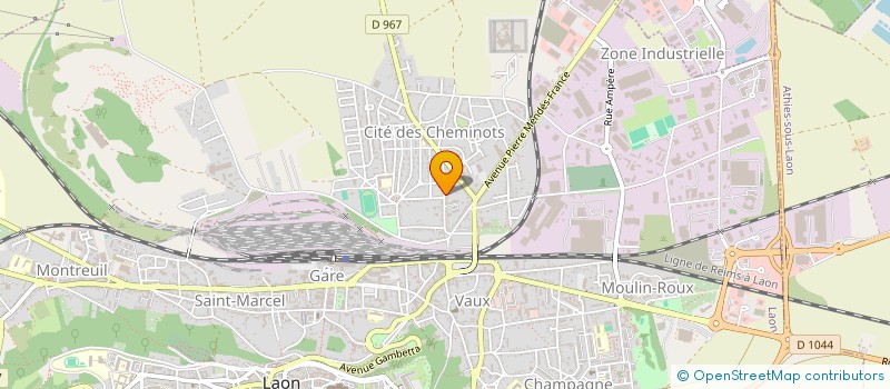 localisation de l'entreprise CERCLE D'EXPERIMENTATION POUR UNE EDUCATION INNOVANTE POUR LA JEUNESSE(CEPEIJ) à LAON