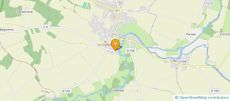 localisation de l'entreprise CERCLE D HECATE  CHIZE