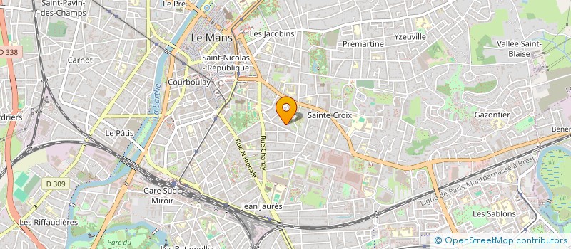 localisation de l'entreprise CERCLE D'INITIATIVES LOCALES  LE MANS