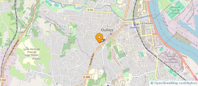 localisation de l'entreprise CERCLE D'INVESTIGATION DE L'ANTHROPOLOGIE GNOSTIQUE DE OULLINS (C.I.A.G. OULLINS)  OULLINS-PIERRE-BENITE