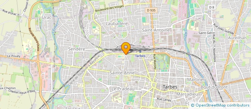 localisation de l'entreprise CERCLE D'INVESTIGATION DE L'ANTHROPOLOGIE GNOSTIQUE DE TARBES - C.I.A.G. TARBES  TARBES