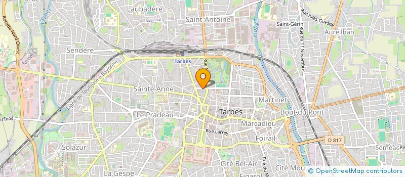 localisation de l'entreprise CERCLE DALLOZ  TARBES