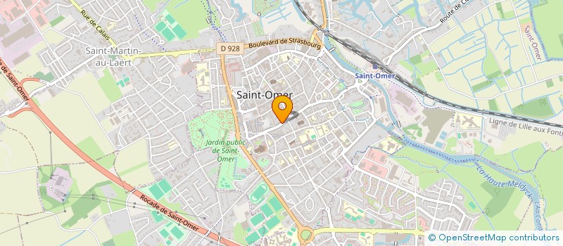 localisation de l'entreprise CERCLE DE BRIDGE à SAINT-OMER
