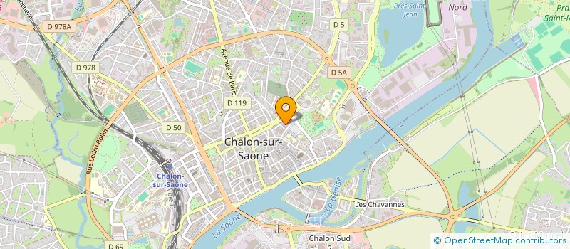 localisation de l'entreprise CERCLE DE BRIDGE CHALONNAIS  CHALON-SUR-SAONE