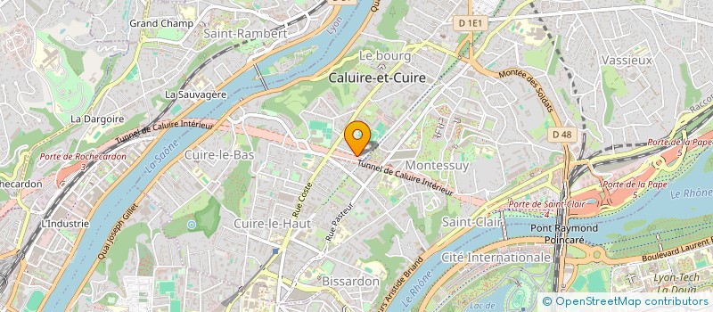 localisation de l'entreprise CERCLE DE BRIDGE DE CALUIRE  CALUIRE-ET-CUIRE