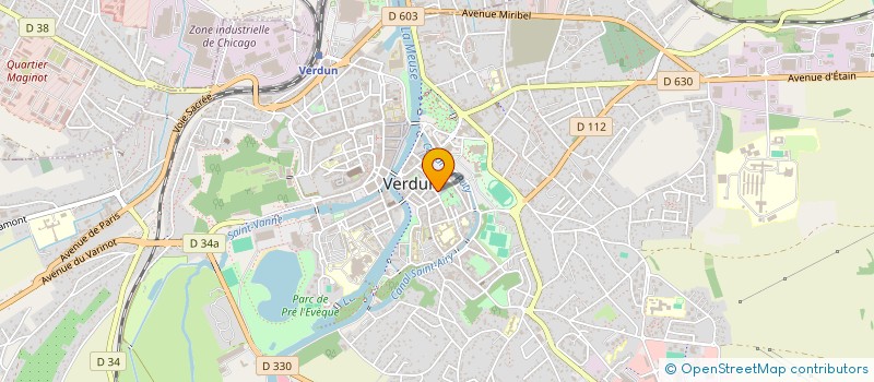 localisation de l'entreprise CERCLE DE BRIDGE DE VERDUN à VERDUN