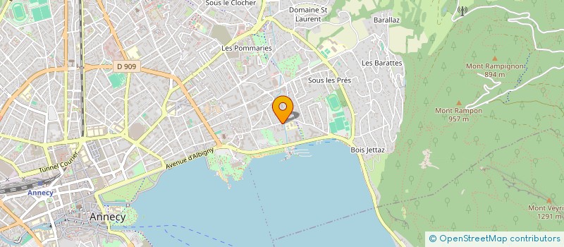 localisation de l'entreprise CERCLE DE DEVELOPPEMENT CULTUREL DE L'ALBANAIS à ANNECY