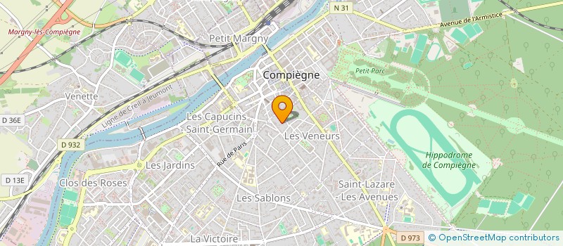 localisation de l'entreprise CERCLE DE FORMATION GRANDIR ET SOURIRE ENSEMBLE  COMPIEGNE