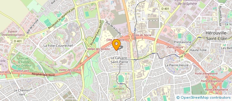 localisation de l'entreprise CERCLE DE GENEALOGIE DU CALVADOS à CAEN