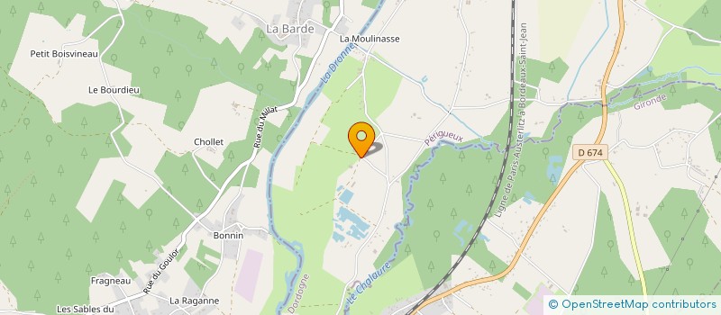 localisation de l'entreprise CERCLE DE GYMNASTIQUE VOLONTAIRE  LA ROCHE-CHALAIS