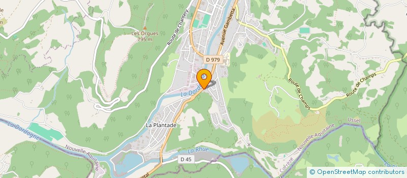 localisation de l'entreprise CERCLE DE JEUX DE SOCIETE BORTOS  BORT-LES-ORGUES