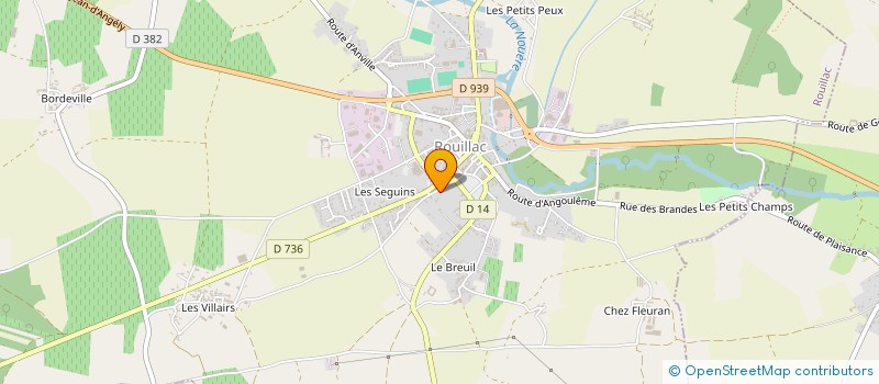localisation de l'entreprise CERCLE DE JUDO DE ROUILLAC à ROUILLAC