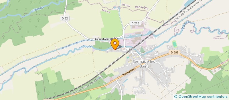 localisation de l'entreprise CERCLE DE L'AMITIE  SERMAIZE-LES-BAINS