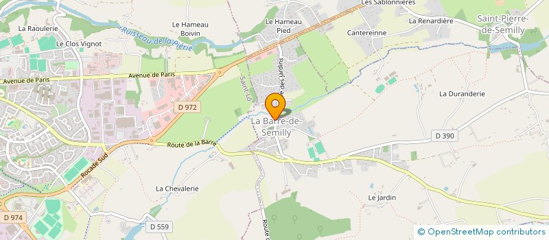 localisation de l'entreprise CERCLE DE L'AMITIE DE LA BARRE DE SEMILLY  LA BARRE-DE-SEMILLY