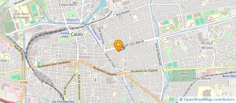 localisation de l'entreprise CERCLE DE L AVIRON DU CALAISIS  CALAIS