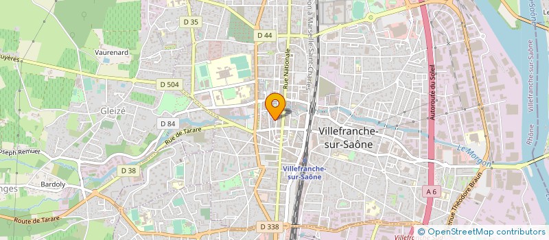 localisation de l'entreprise CERCLE DE L UNION à VILLEFRANCHE-SUR-SAONE