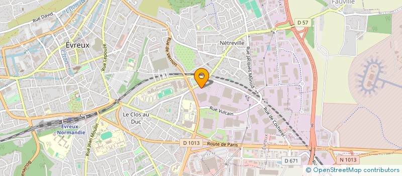 localisation de l'entreprise CERCLE DE LA BASE DE DEFENSE D'EVREUX à EVREUX