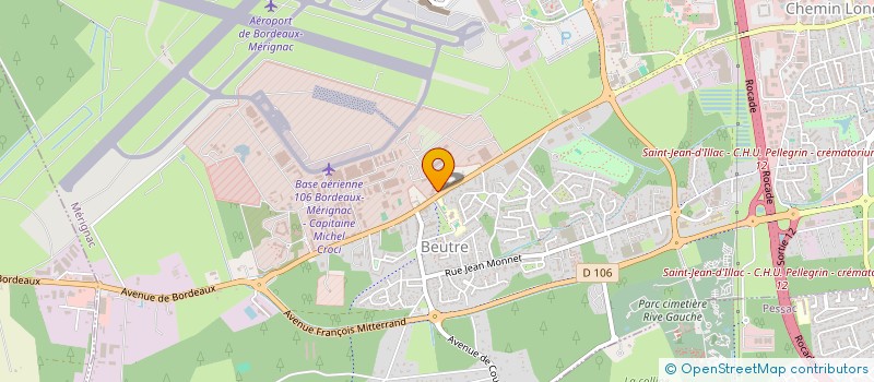 localisation de l'entreprise CERCLE DE LA BASE DE DEFENSE DE BORDEAUX-MERIGNAC-AGEN à MERIGNAC