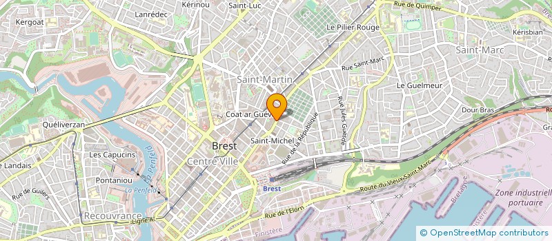 localisation de l'entreprise CERCLE DE LA BASE DE DEFENSE DE BREST-LORIENT à BREST