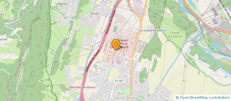 localisation de l'entreprise CERCLE DE LA BASE DE DEFENSE DE GRENOBLE-ANNECY-CHAMBERY à VARCES-ALLIERES-ET-RISSET