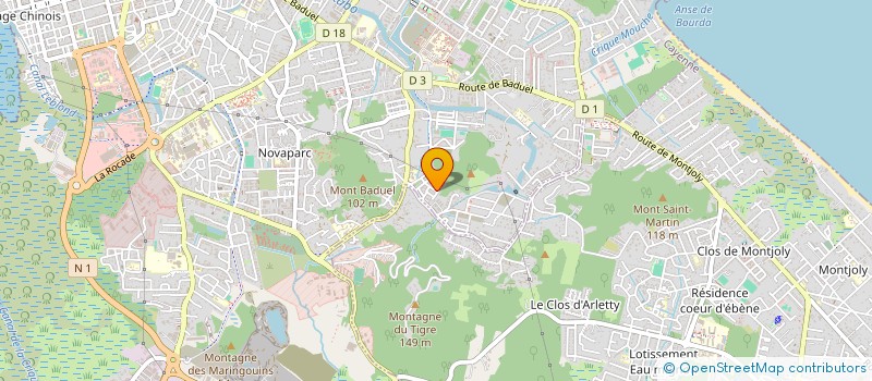 localisation de l'entreprise CERCLE DE LA BASE DE DEFENSE DE GUYANE à CAYENNE