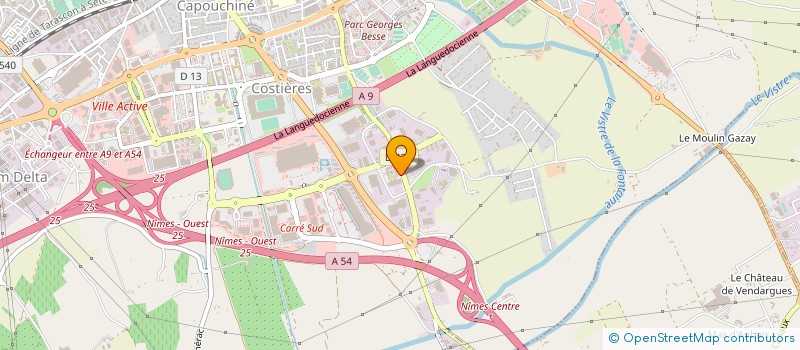 localisation de l'entreprise CERCLE DE LA BASE DE DEFENSE DE NIMES - LAUDUN - LARZAC à NIMES