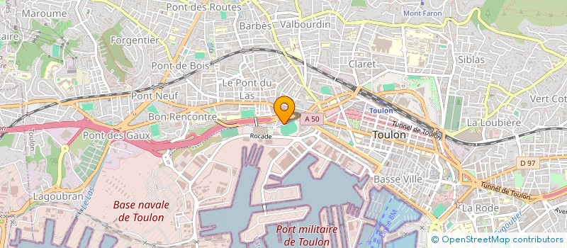 localisation de l'entreprise CERCLE DE LA BASE DE DEFENSE DE TOULON à TOULON